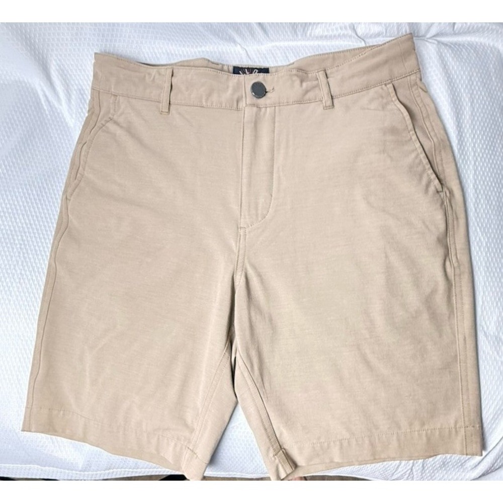 Vintage Flaherty All Day Shorts Size 30 Kakhi Draw String Waist Good Condition - Picture 2 of 13